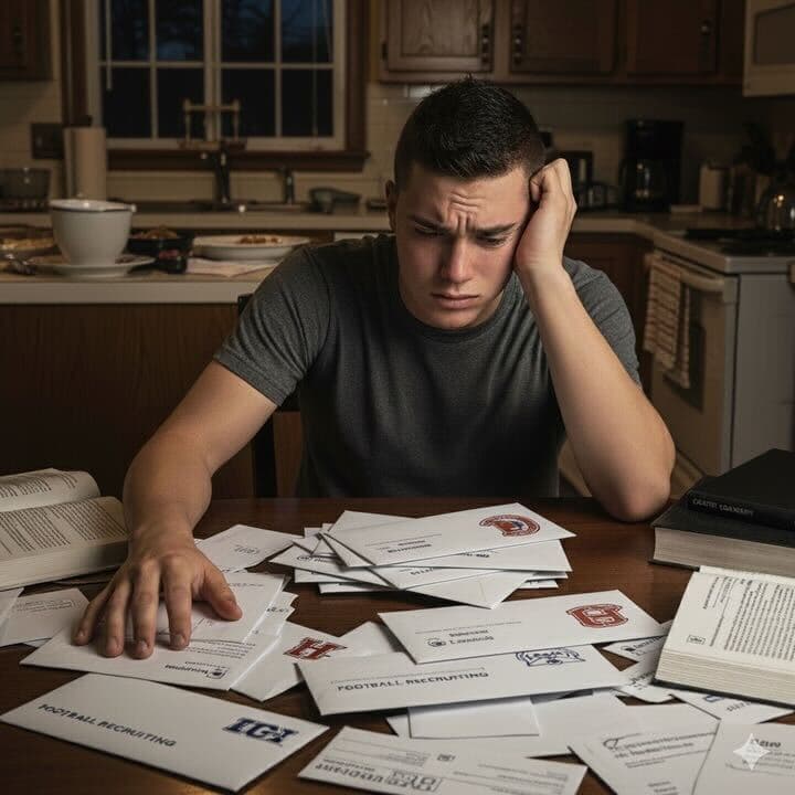 Student athlete studying and preparing for college recruiting with Elevate Recruiting resources